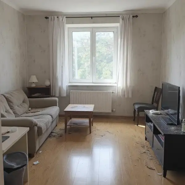 Ионизация сухим туманом в квартире - до уборки